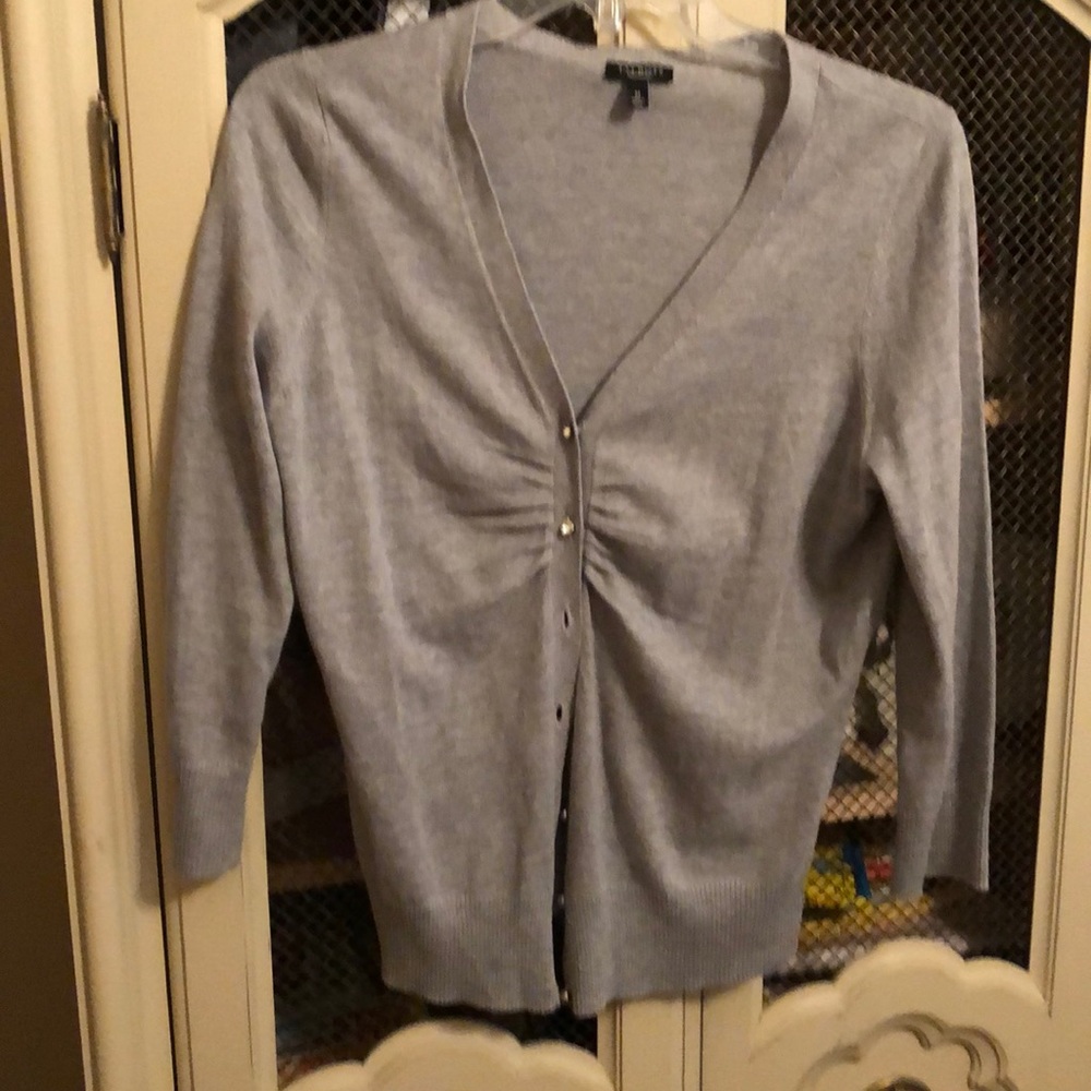 Talbots sweater with rhinestone buttons